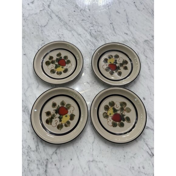 Sears Other - Vintage 70s Sears 4112 Strawberries Freezer to Oven Stoneware Plates